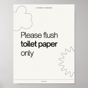 Printable reminder hostel bed & breakfast info poster