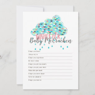 Printable! Simple Modern Baby Shower Themed Games Invitation