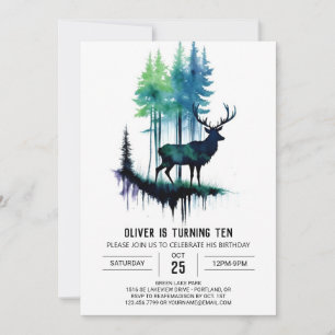  Printable Stag Birthday Invitation