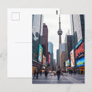 Printable Toronto Canada Travel Art Vintage Postcard