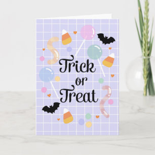 Printable Trick or Treat Halloween Cute kids Card