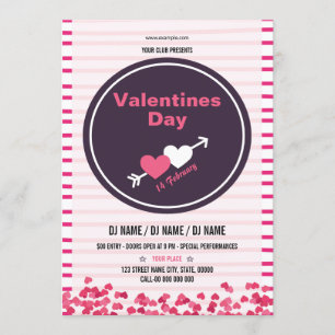 Printable Valentines Party Flyer Template