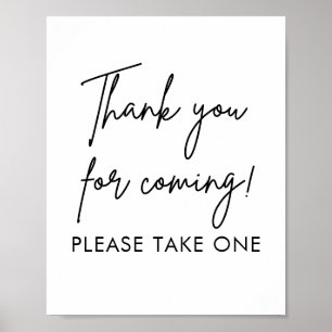 Printable Wedding Favours Please Take One Sign