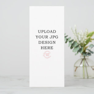 Printed 4" x 9" Wedding Programs Invitation