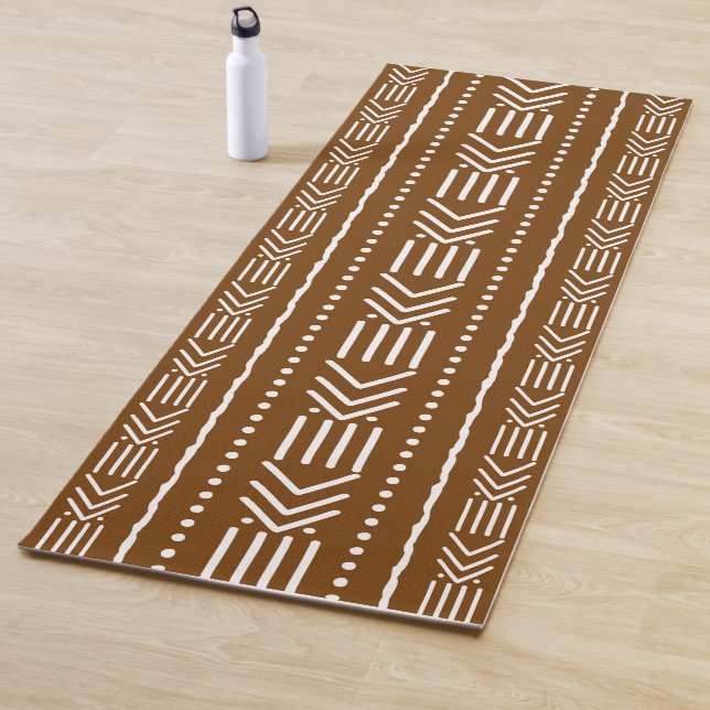 Printed African Bogolan Designer Yoga Matt Mat (In Situ)