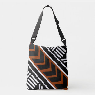 Printed African Mud Cloth Design Tote Bag