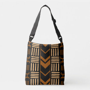 Printed African Mud Cloth Design Tote Bag