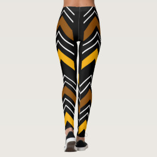 Printed African mud cloth leggings