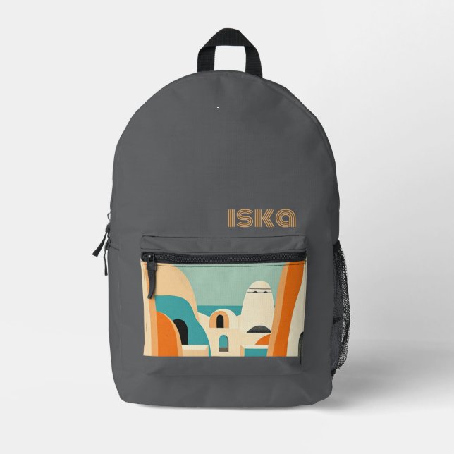  Printed Backpack (Front)
