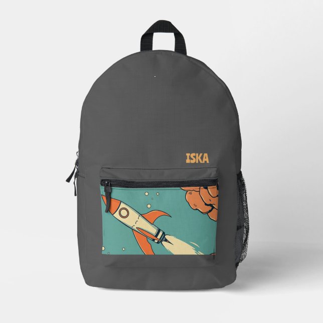  Printed Backpack (Front)