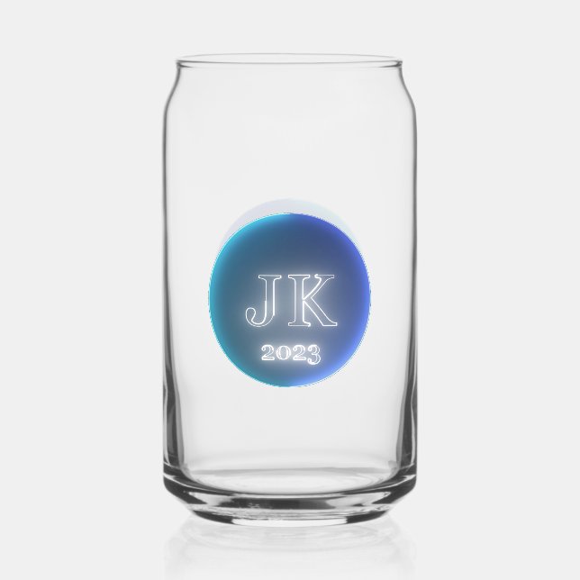Printed Can Glass JK 2023 Blue Logo (Front)