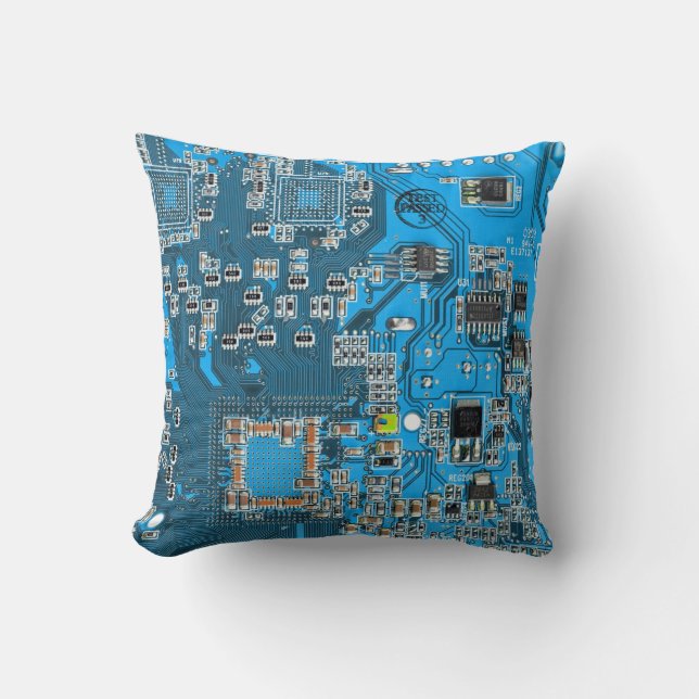 Printed Circuit Assembly PCB Blue Circuit Board Cushion (Front)