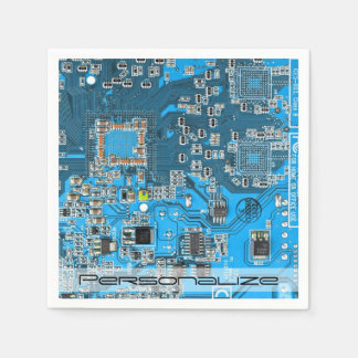Printed Circuit Assembly PCB Blue Circuit Board Napkin