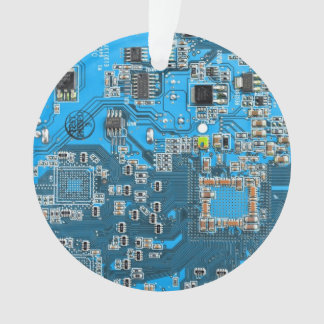 Printed Circuit Assembly PCB Blue Circuit Board Ornament