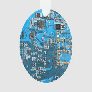 Printed Circuit Assembly PCB Blue Circuit Board Ornament