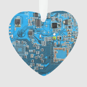 Printed Circuit Assembly PCB Blue Circuit Board Ornament