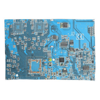 Printed Circuit Assembly PCB Blue Circuit Board Pillowcase
