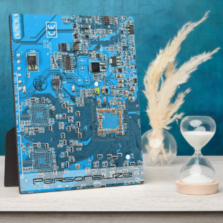 Printed Circuit Assembly PCB Blue Circuit Board Plaque