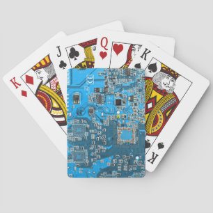 Printed Circuit Assembly PCB Blue Circuit Board Playing Cards