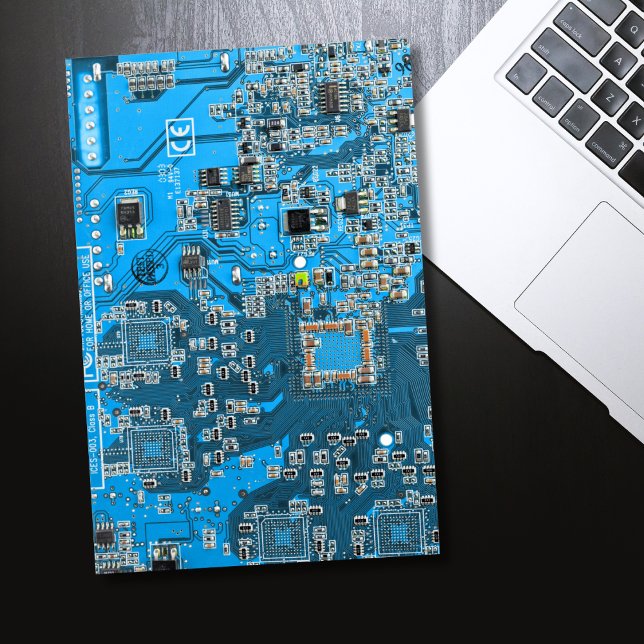 Printed Circuit Assembly PCB Blue Circuit Board Poster (Creator Uploaded)