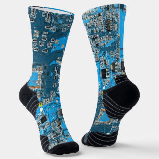 Printed Circuit Assembly PCB Blue Circuit Board Socks