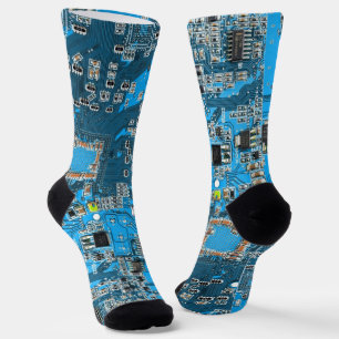 Printed Circuit Assembly PCB Blue Circuit Board Socks
