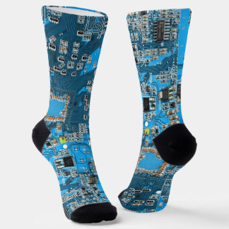 Printed Circuit Assembly PCB Blue Circuit Board Socks