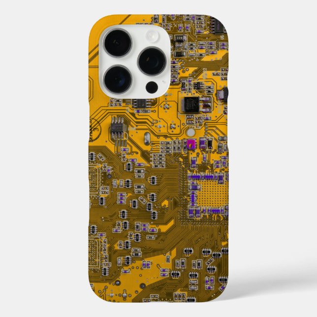 Printed Circuit Assembly PCB Circuit Board Orange Case-Mate iPhone Case (Back)