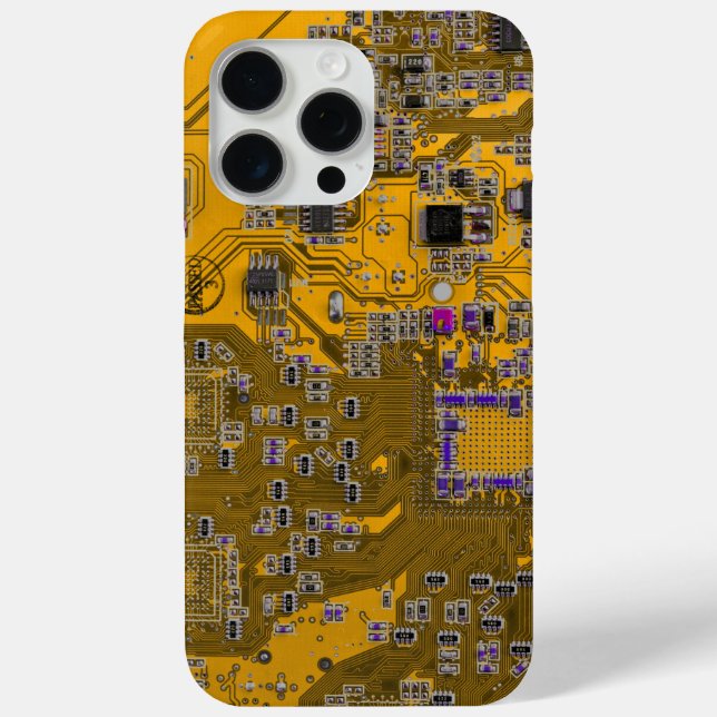 Printed Circuit Assembly PCB Circuit Board Orange Case-Mate iPhone Case (Back)