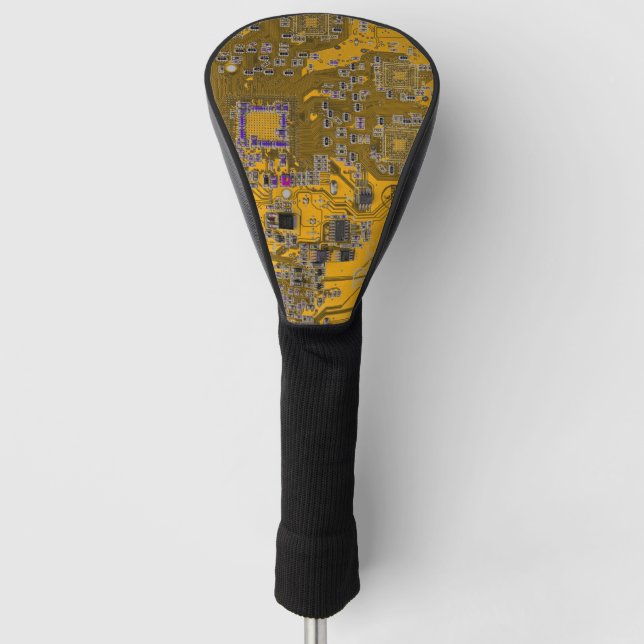Printed Circuit Assembly PCB Circuit Board Orange Golf Head Cover (Front)