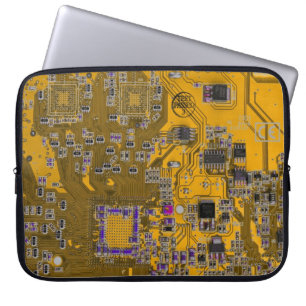 Printed Circuit Assembly PCB Circuit Board Orange Laptop Sleeve