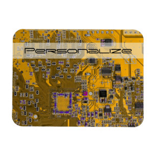 Printed Circuit Assembly PCB Circuit Board Orange Magnet