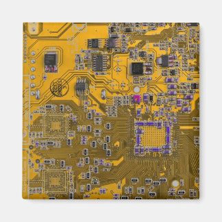 Printed Circuit Assembly PCB Circuit Board Orange Magnet