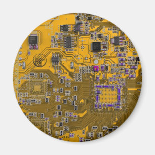 Printed Circuit Assembly PCB Circuit Board Orange Magnet