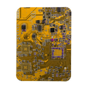 Printed Circuit Assembly PCB Circuit Board Orange Magnet