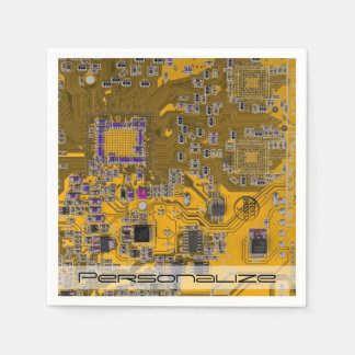 Printed Circuit Assembly PCB Circuit Board Orange Napkin