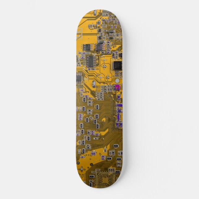 Printed Circuit Assembly PCB Circuit Board Orange Skateboard (Front)