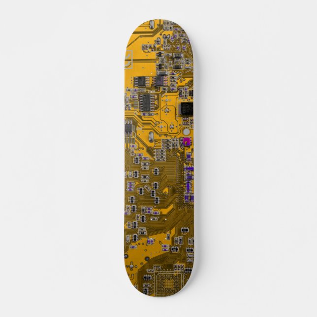 Printed Circuit Assembly PCB Circuit Board Orange Skateboard (Front)