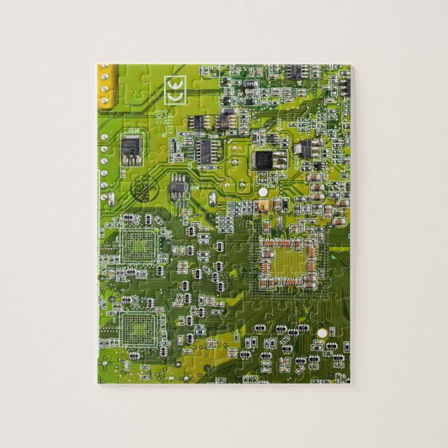 Printed Circuit Assembly PCB Green Circuit Board 2 Jigsaw Puzzle (Vertical)