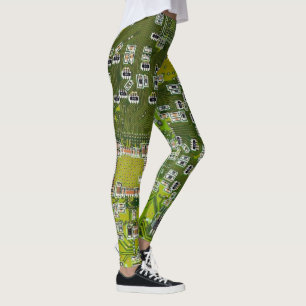Printed Circuit Assembly PCB Green Circuit Board 2 Leggings