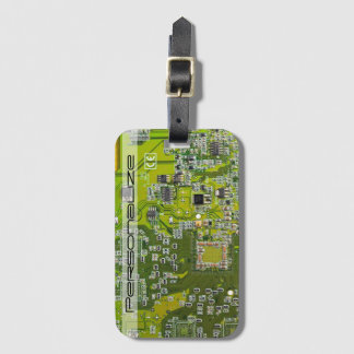 Printed Circuit Assembly PCB Green Circuit Board 2 Luggage Tag