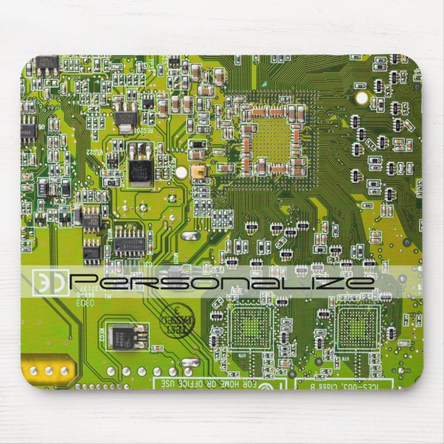 Printed Circuit Assembly PCB Green Circuit Board 2 Mouse Mat (Front)