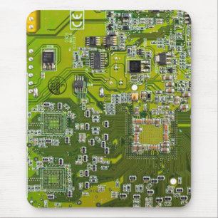 Printed Circuit Assembly PCB Green Circuit Board 2 Mouse Mat