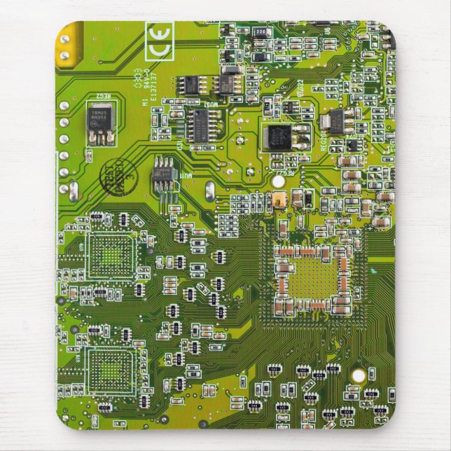 Printed Circuit Assembly PCB Green Circuit Board 2 Mouse Mat (Front)