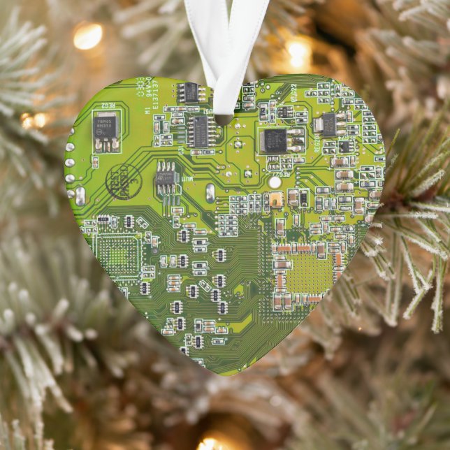 Printed Circuit Assembly PCB Green Circuit Board 2 Ornament (Tree)