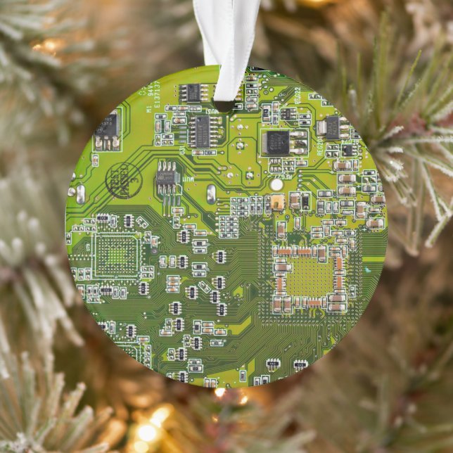 Printed Circuit Assembly PCB Green Circuit Board 2 Ornament (Tree)