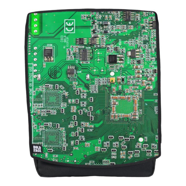 Printed Circuit Assembly PCB Green Circuit Board Backpack (Front)