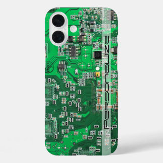 Printed Circuit Assembly PCB Green Circuit Board iPhone 16 Plus Case