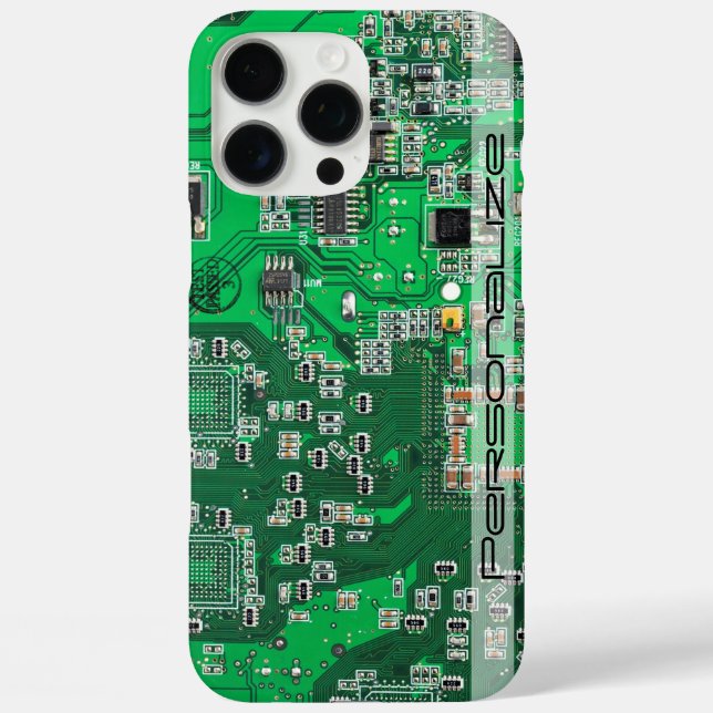 Printed Circuit Assembly PCB Green Circuit Board Case-Mate iPhone Case (Back)