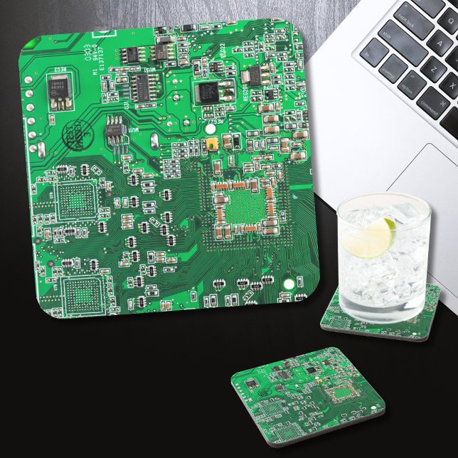 Printed Circuit Assembly PCB Green Circuit Board Coaster (Creator Uploaded)
